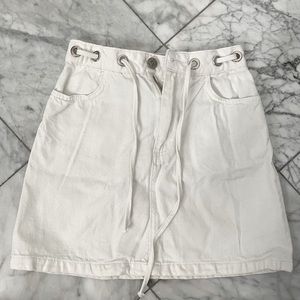 White Tie-waist BDG Urban Outfitters Denim Skirt, size XS